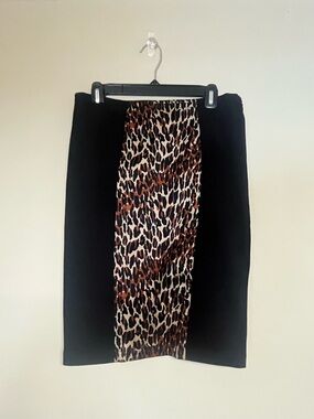 Betsey Johnson vintage leopard wiggle skirt